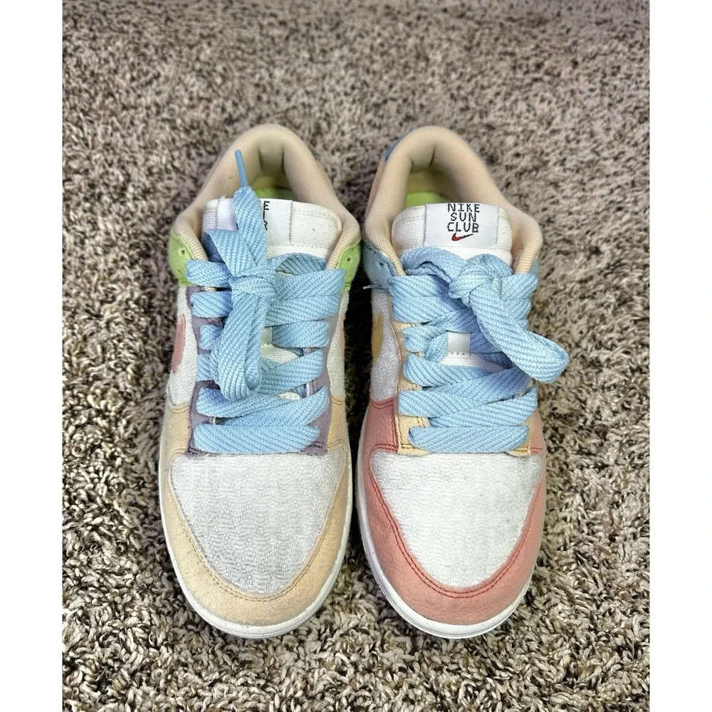 Nike Dunk Low SE 'Sun Club' Multicolor Sneakers Shoes DQ0265-100 Womens Size 8